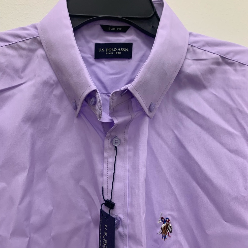 U.S. Polo Assn. Men's Light Purple Button-Down Shirt